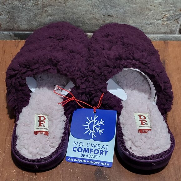 Dear Foams Slippers Gel Infused Memory Foam Womens M 7-8 Machine Washable - Picture 7 of 11